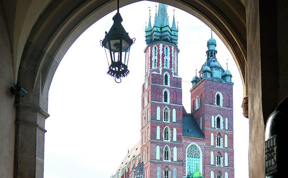 La basílica de Santa María, en Cracovia.