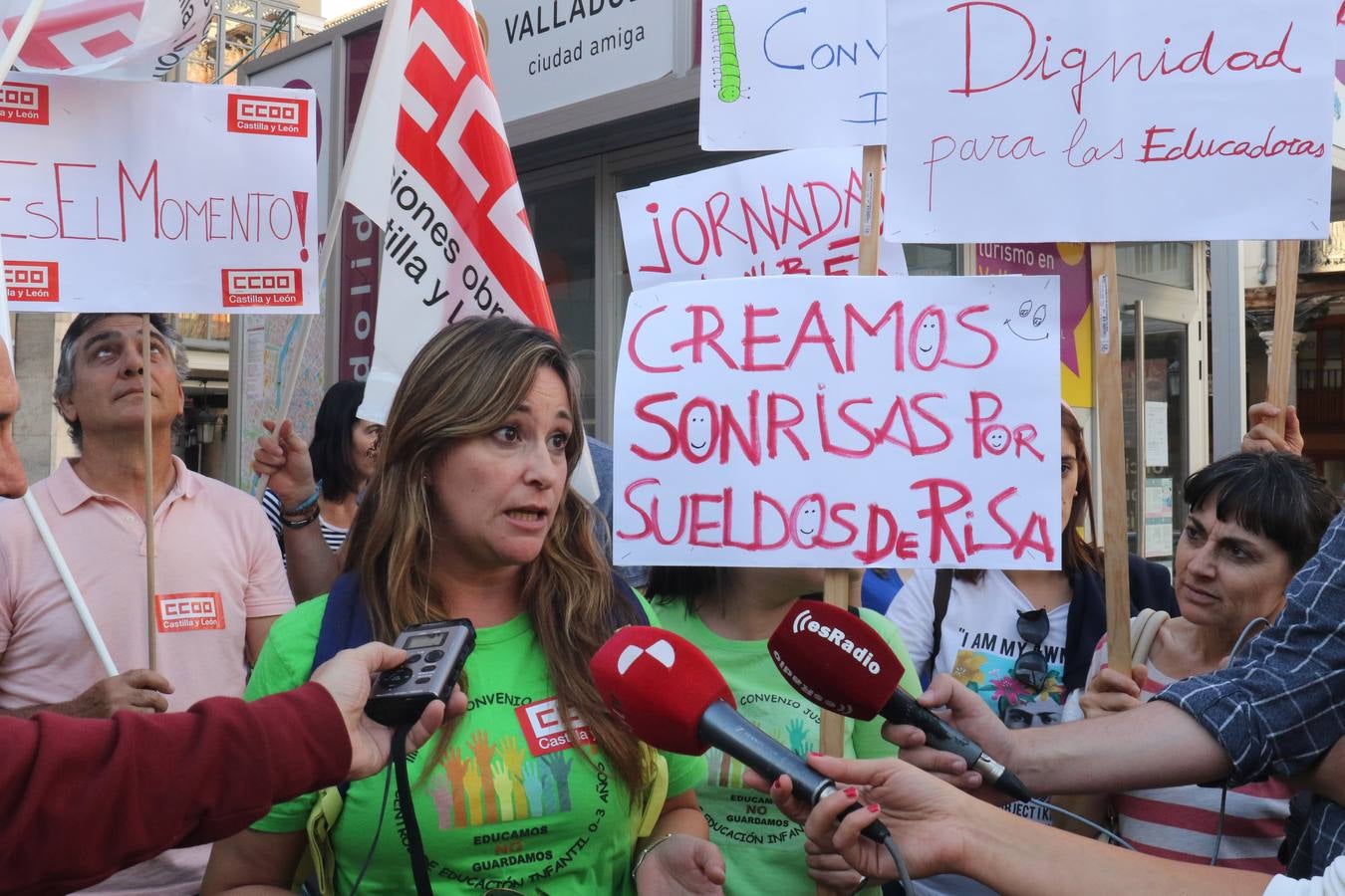 Reivindican su labor bajo el lema «educamos, no guardamos»