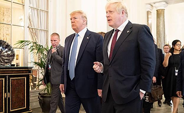 Trump y Johnson. 