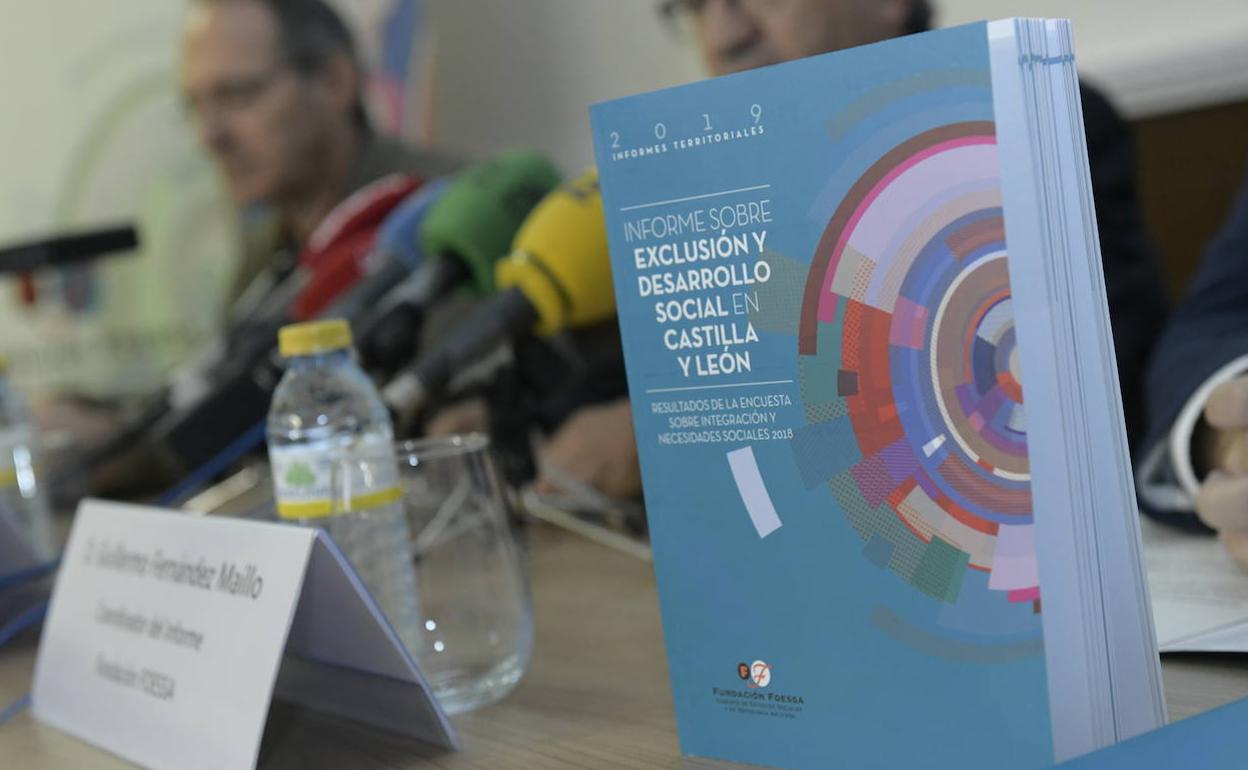 Presentación del informe sobre exclusión social. 