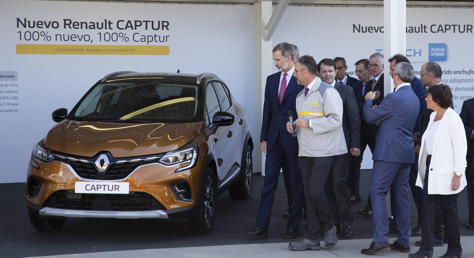 Fotos: El Rey Felipe VI visita la factoría de carrocería y montaje de Renault Valladolid