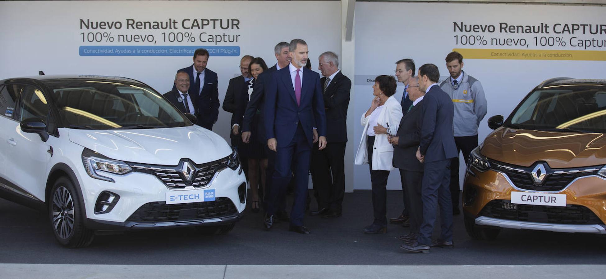 Fotos: El Rey Felipe VI visita la factoría de carrocería y montaje de Renault Valladolid