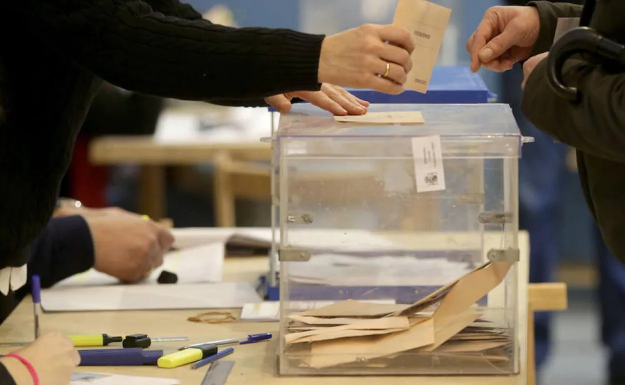 Votación en las elecciones generales. 