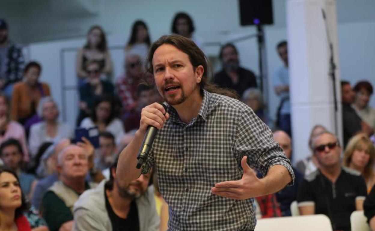 El candidato de Unidas Podemos, Pablo Iglesias.