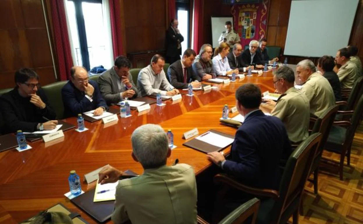 Reunión celebrada en la Subdelegación del Gobierno en Zamora. 