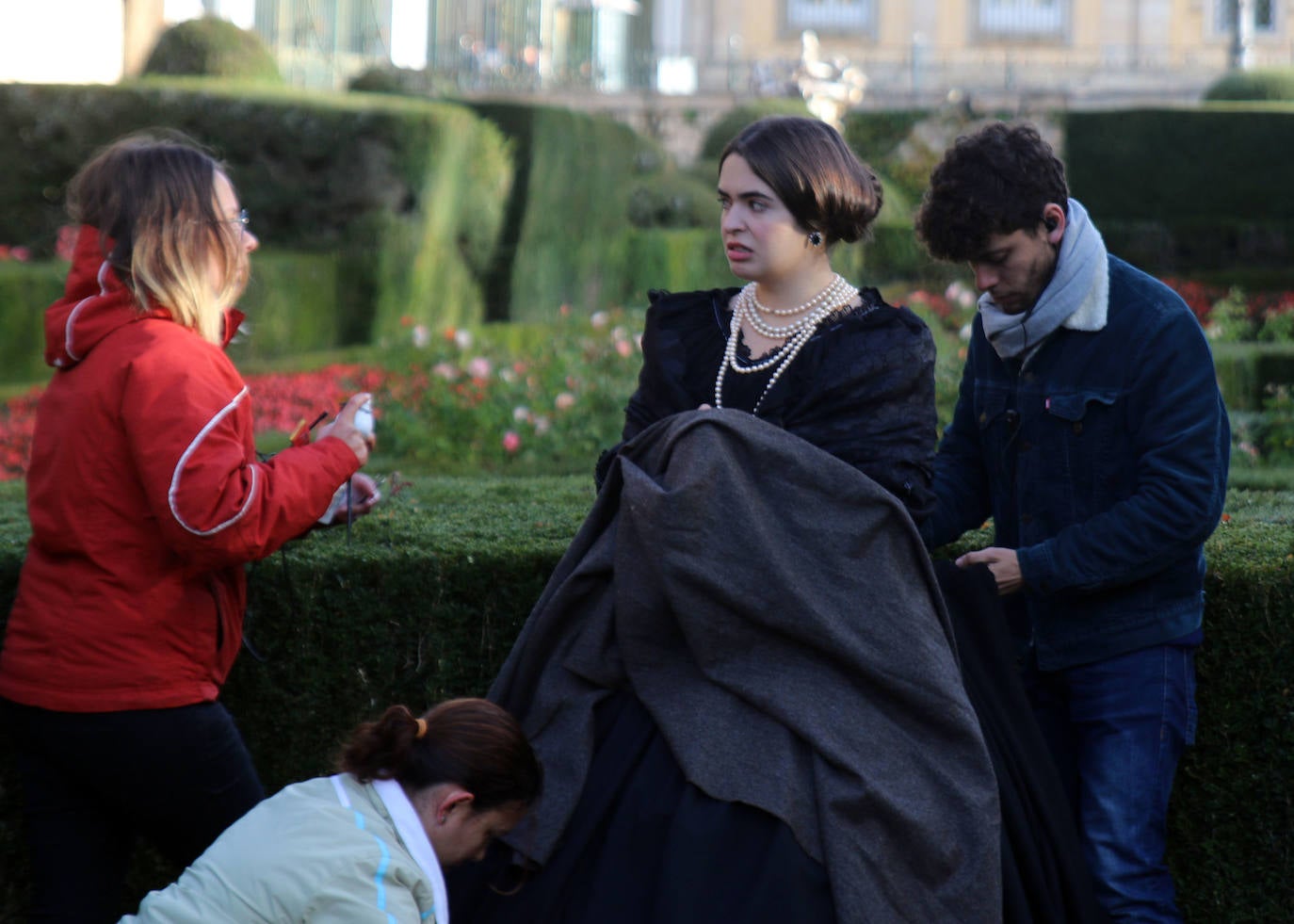 Los jardines y el Palacio de La Granja son el escenario de la película dirigida por Pablo Moreno.ANTONIO DE TORRE