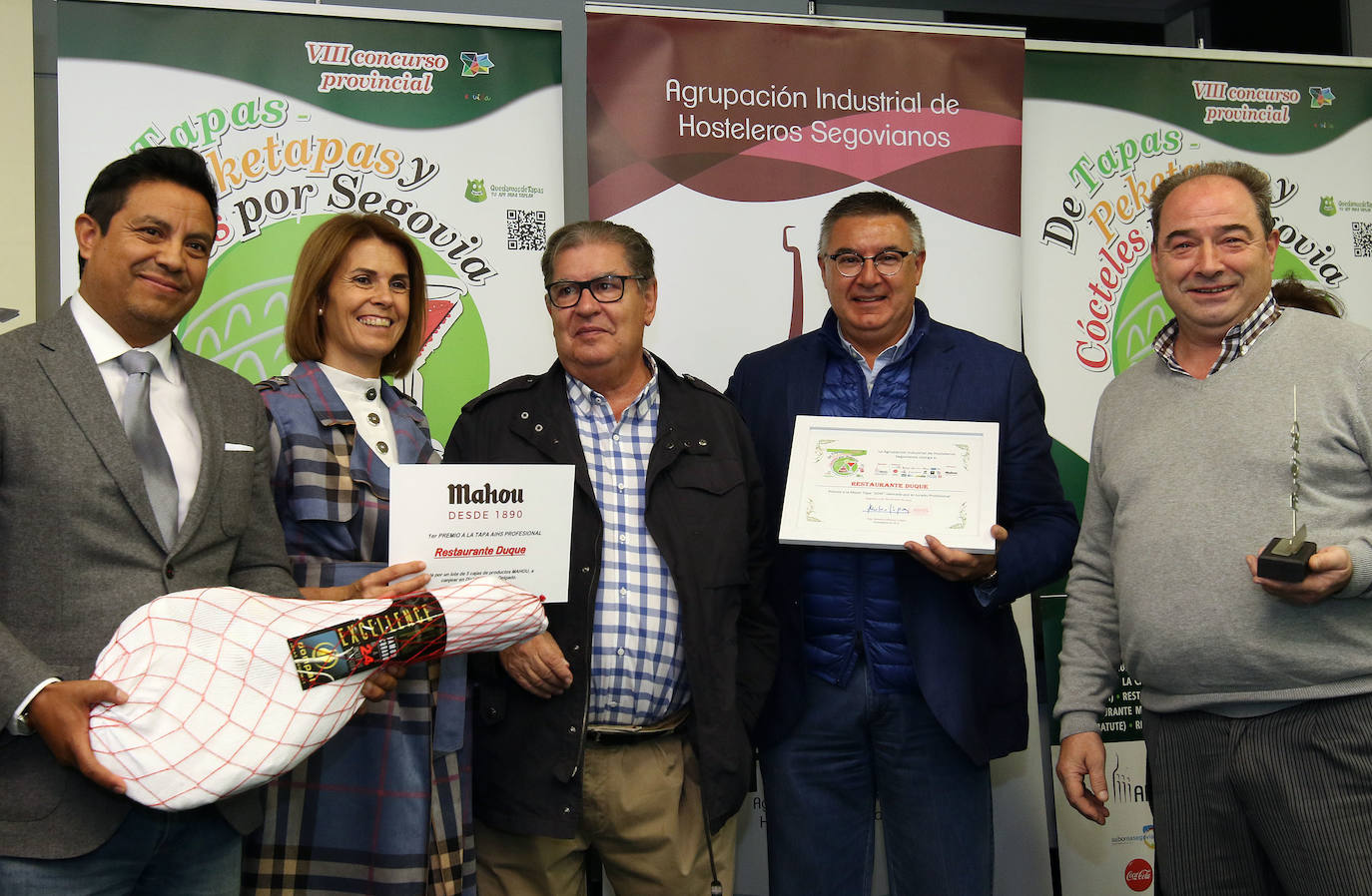 Se han entregado las distinciones del concurso organizado por la Aihss Tapas, Peketapas y Cócteles por Segovia 