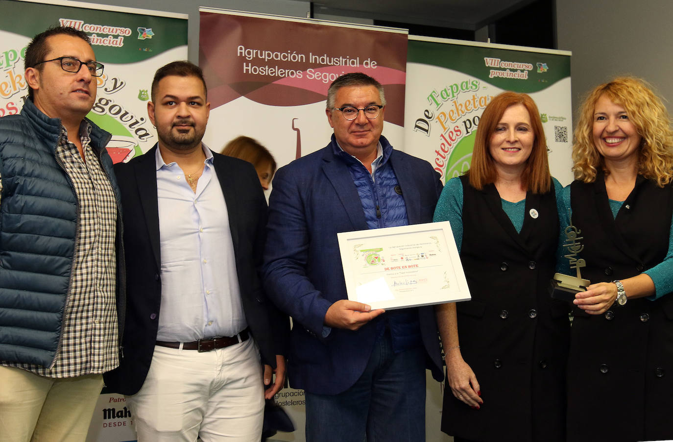 Se han entregado las distinciones del concurso organizado por la Aihss Tapas, Peketapas y Cócteles por Segovia 