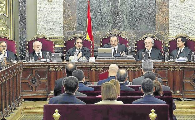 Un momento del juicio del 'procés'. 