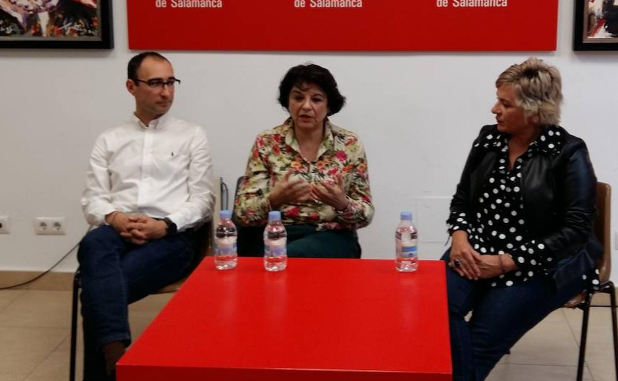 David Serrada, Soledad Murillo y Elena Diego.