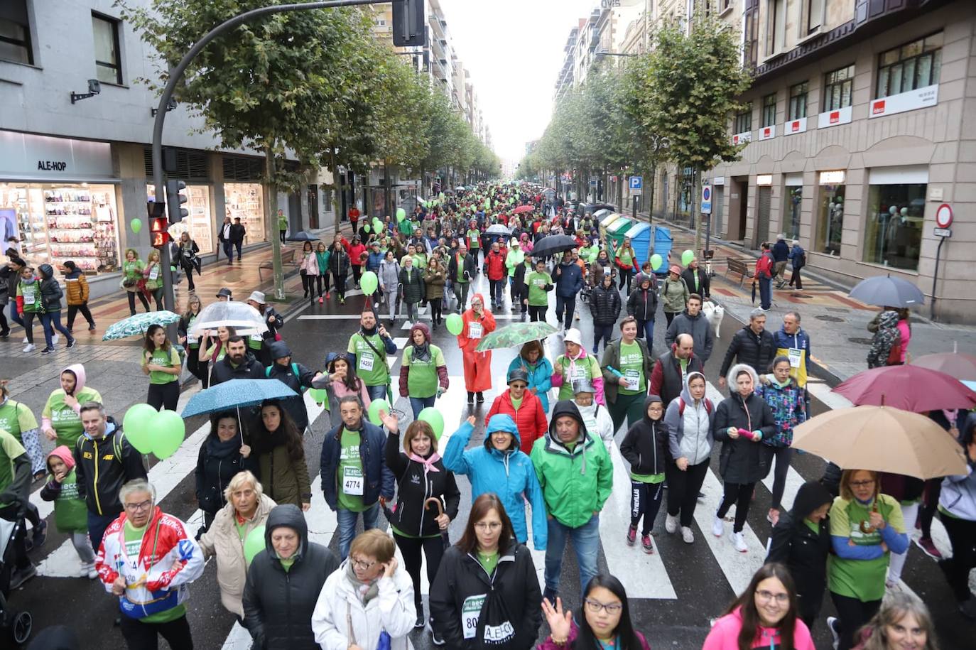 Marcha contra el cáncer en Salamanca. 