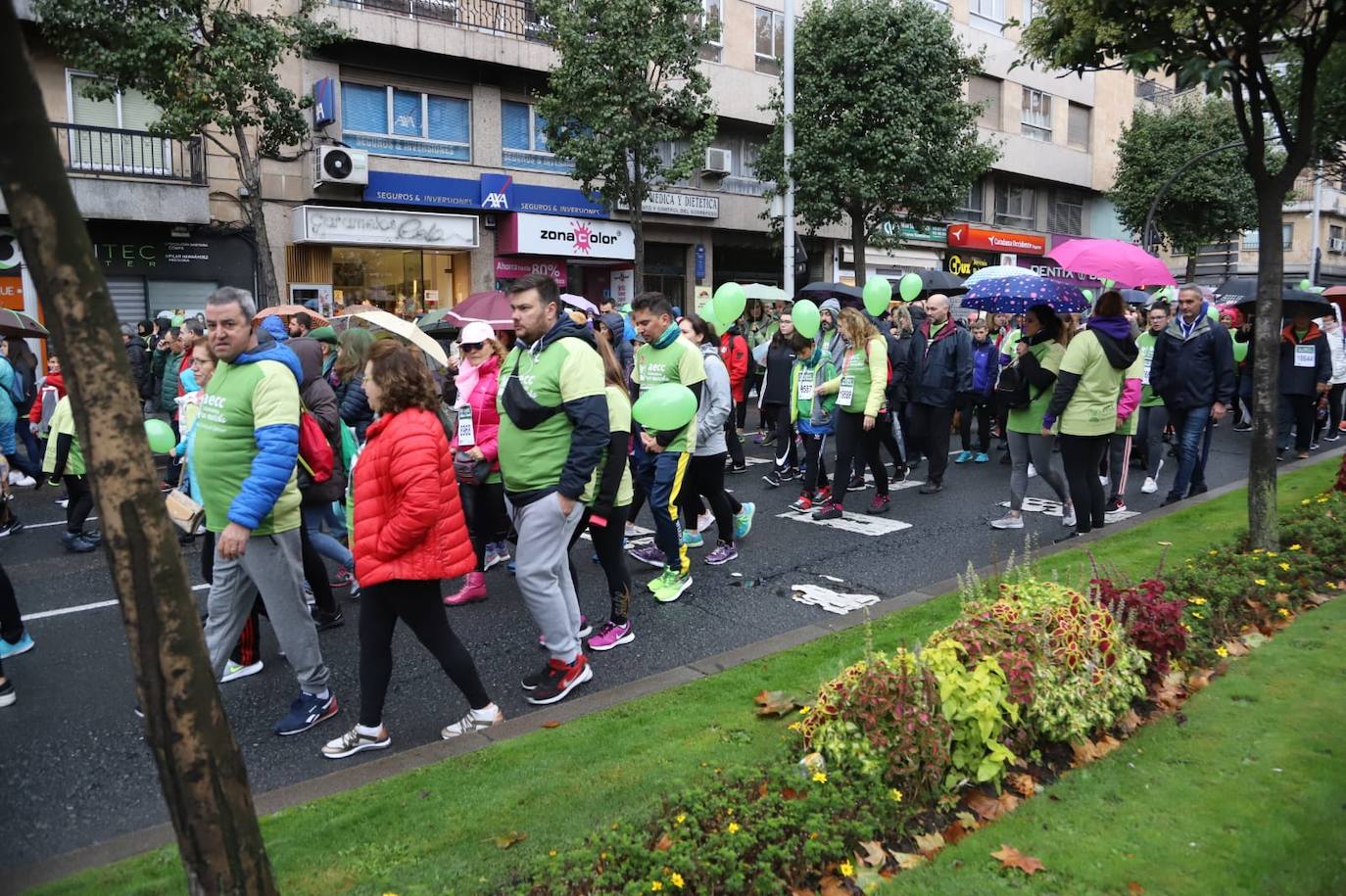 Marcha contra el cáncer en Salamanca. 