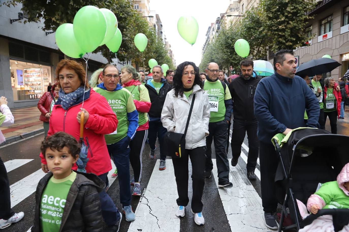 Marcha contra el cáncer en Salamanca. 