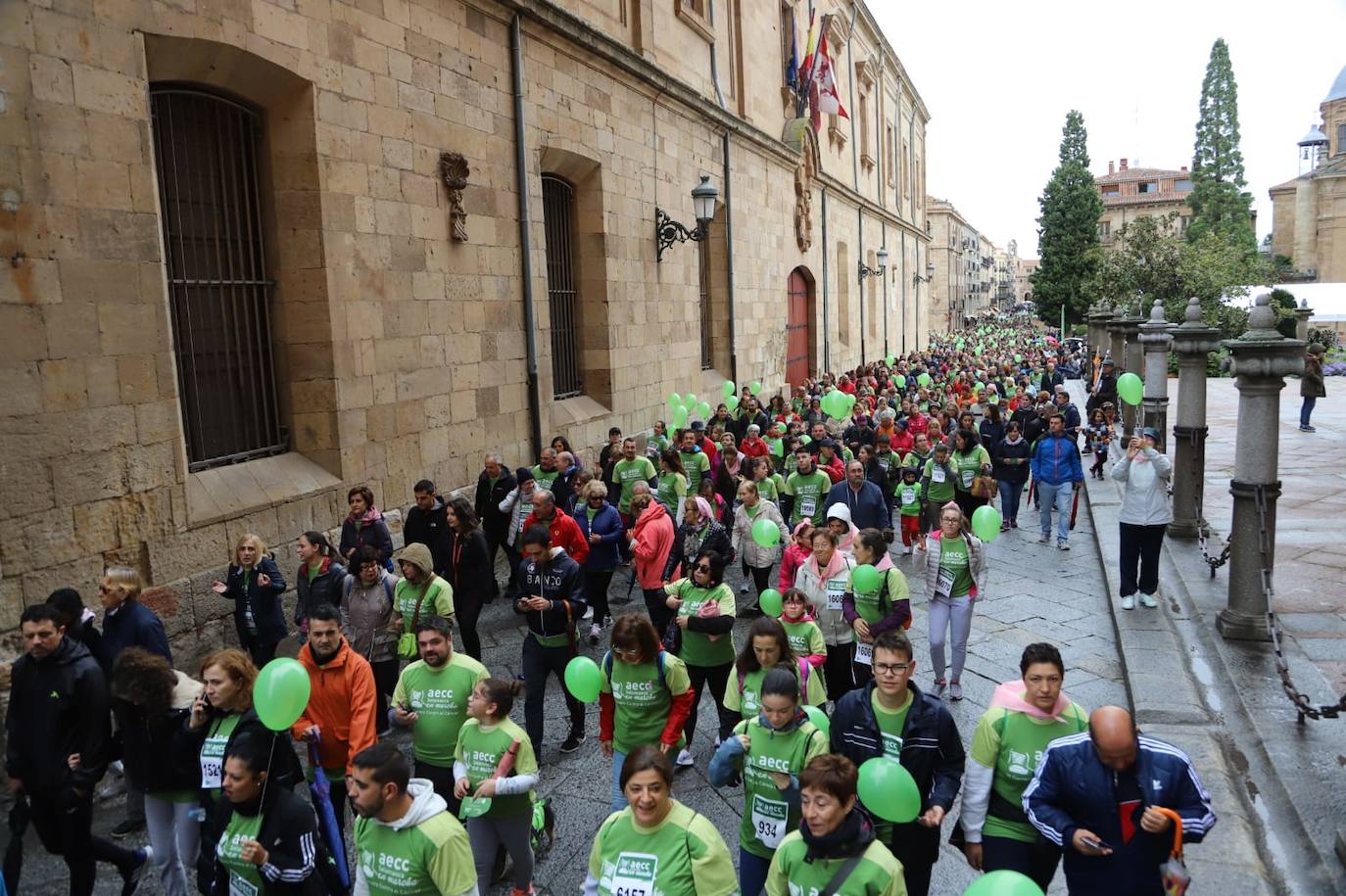 Marcha contra el cáncer en Salamanca. 