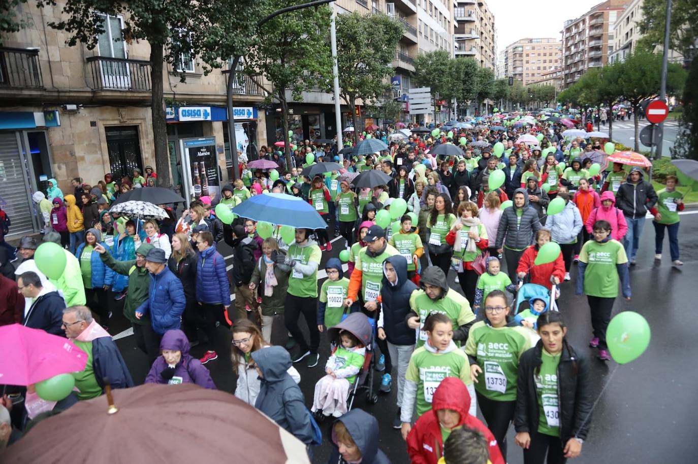 Marcha contra el cáncer en Salamanca. 