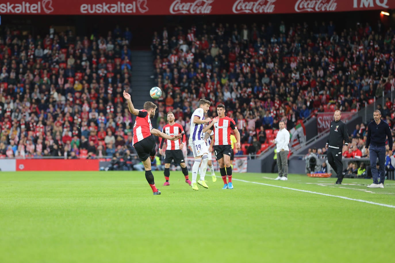 Empate entre el Atheletic y el Real Valladolid (1-1). 