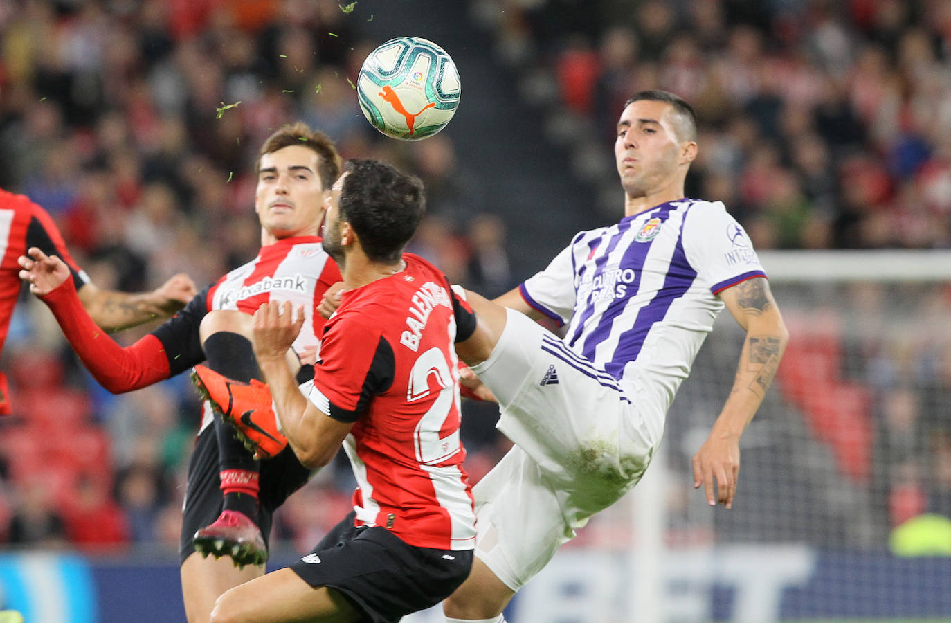 Empate entre el Atheletic y el Real Valladolid (1-1). 