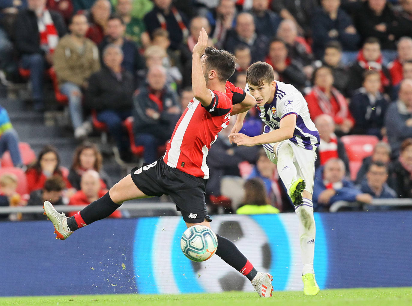 Empate entre el Atheletic y el Real Valladolid (1-1). 