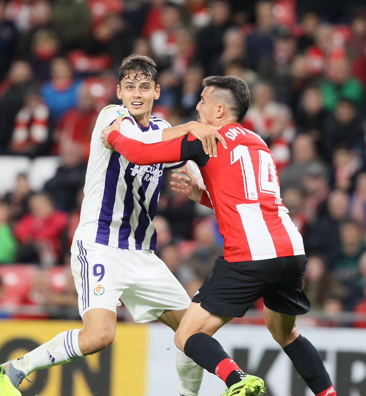 Empate entre el Atheletic y el Real Valladolid (1-1). 