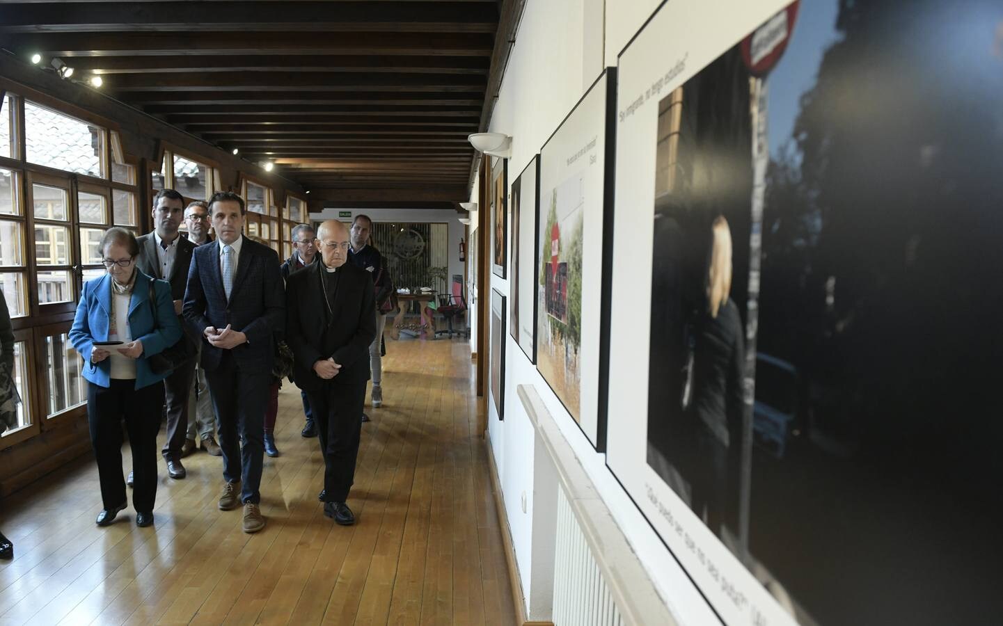 El presidente de la Diputación, Conrado Íscar, y el arzobispo de Valladolid, Ricardo Blázquez, presentan la muestra