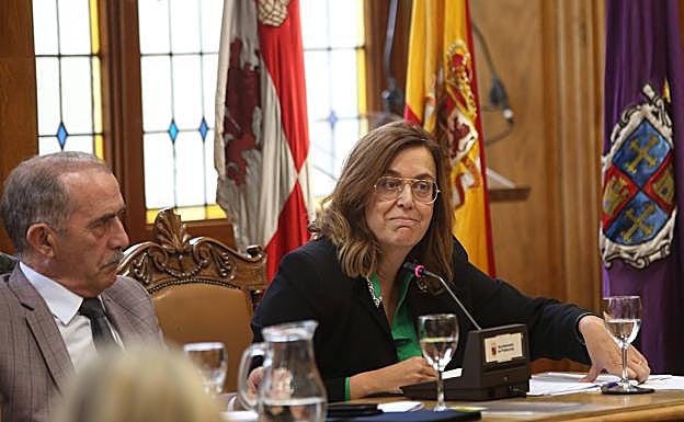 Ángeles Armisén durante el debate plenario.