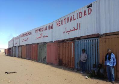 Imagen secundaria 1 - Instalaciones de la Media Luna Roja saharaui, en Rabuni.
