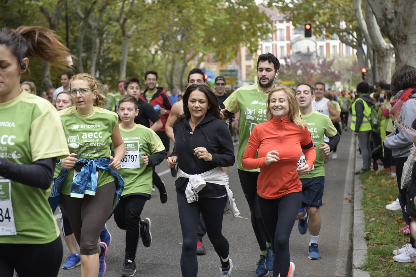 Corredores de la marcha contra el cáncer. 