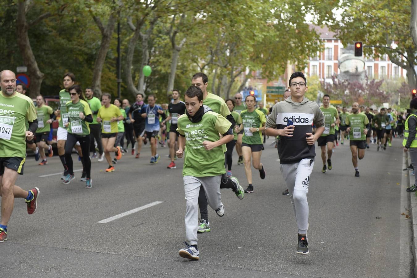 Corredores de la marcha contra el cáncer. 