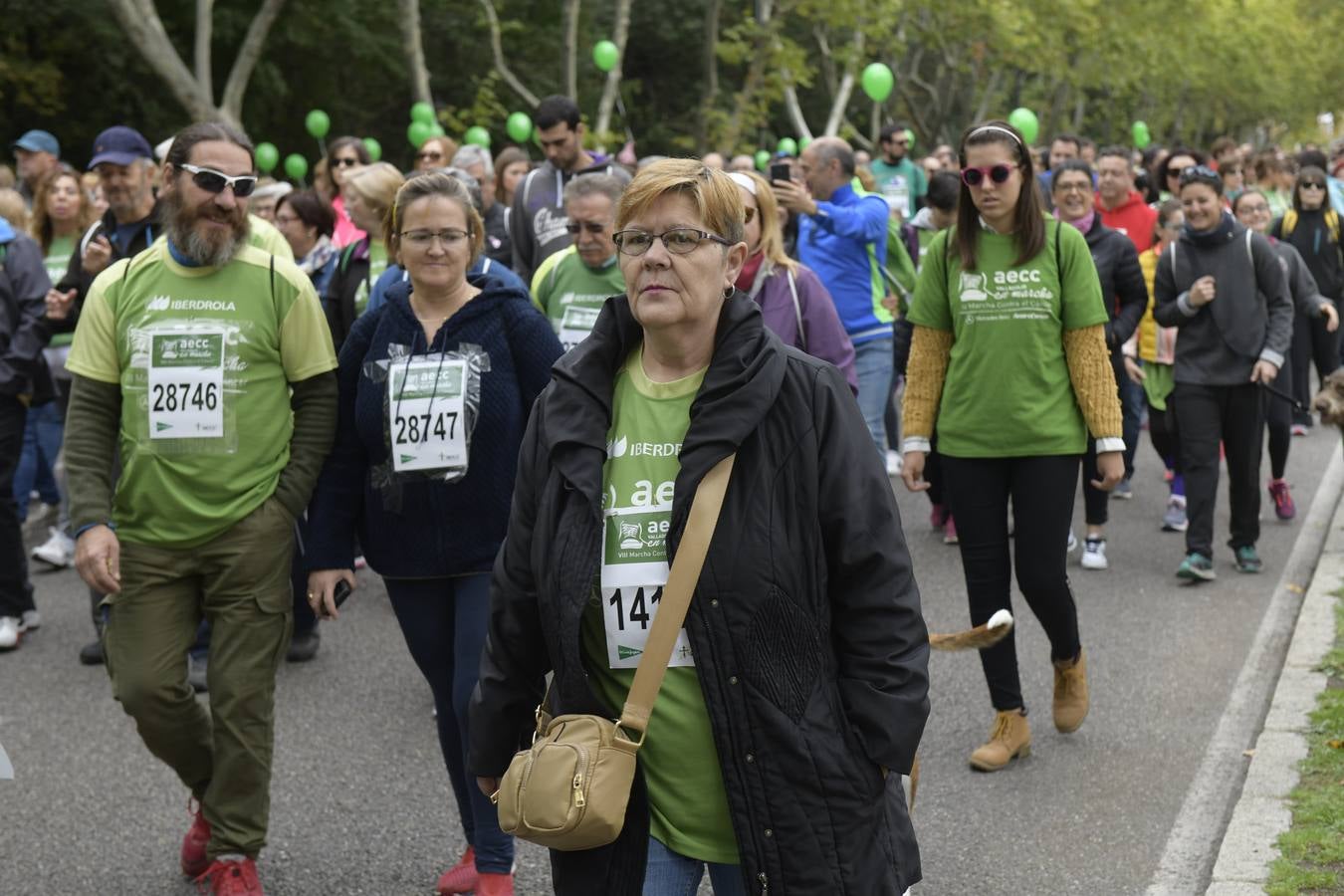 Corredores de la marcha contra el cáncer. 