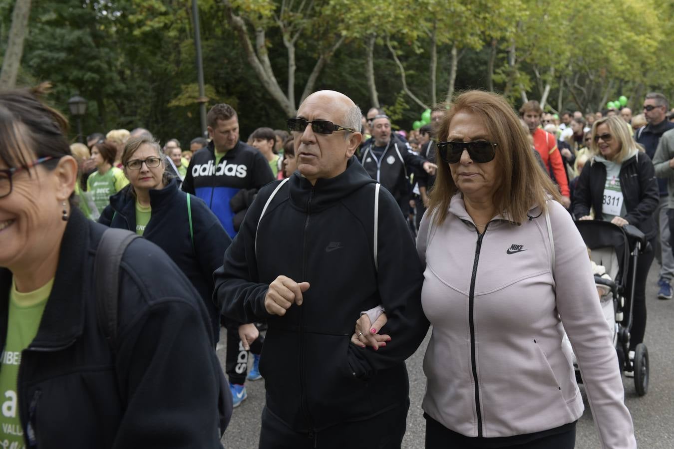 Corredores de la marcha contra el cáncer. 