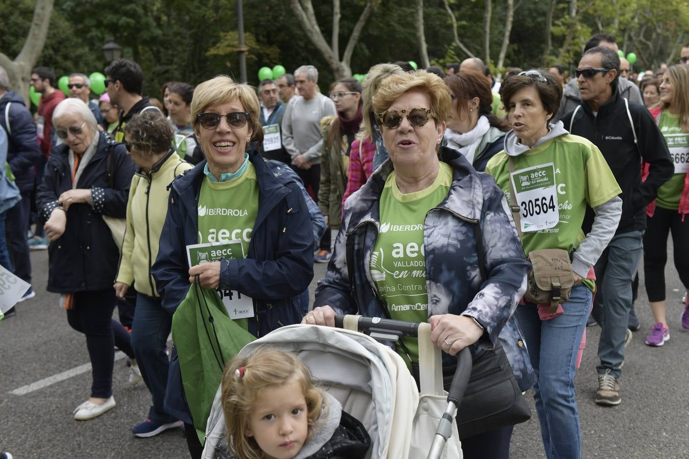 Corredores de la marcha contra el cáncer. 