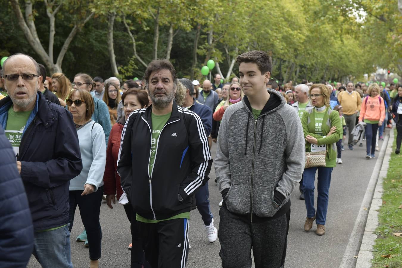 Corredores de la marcha contra el cáncer. 