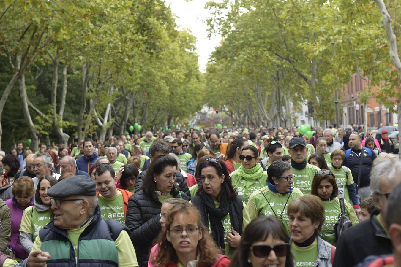 Corredores de la marcha contra el cáncer. 