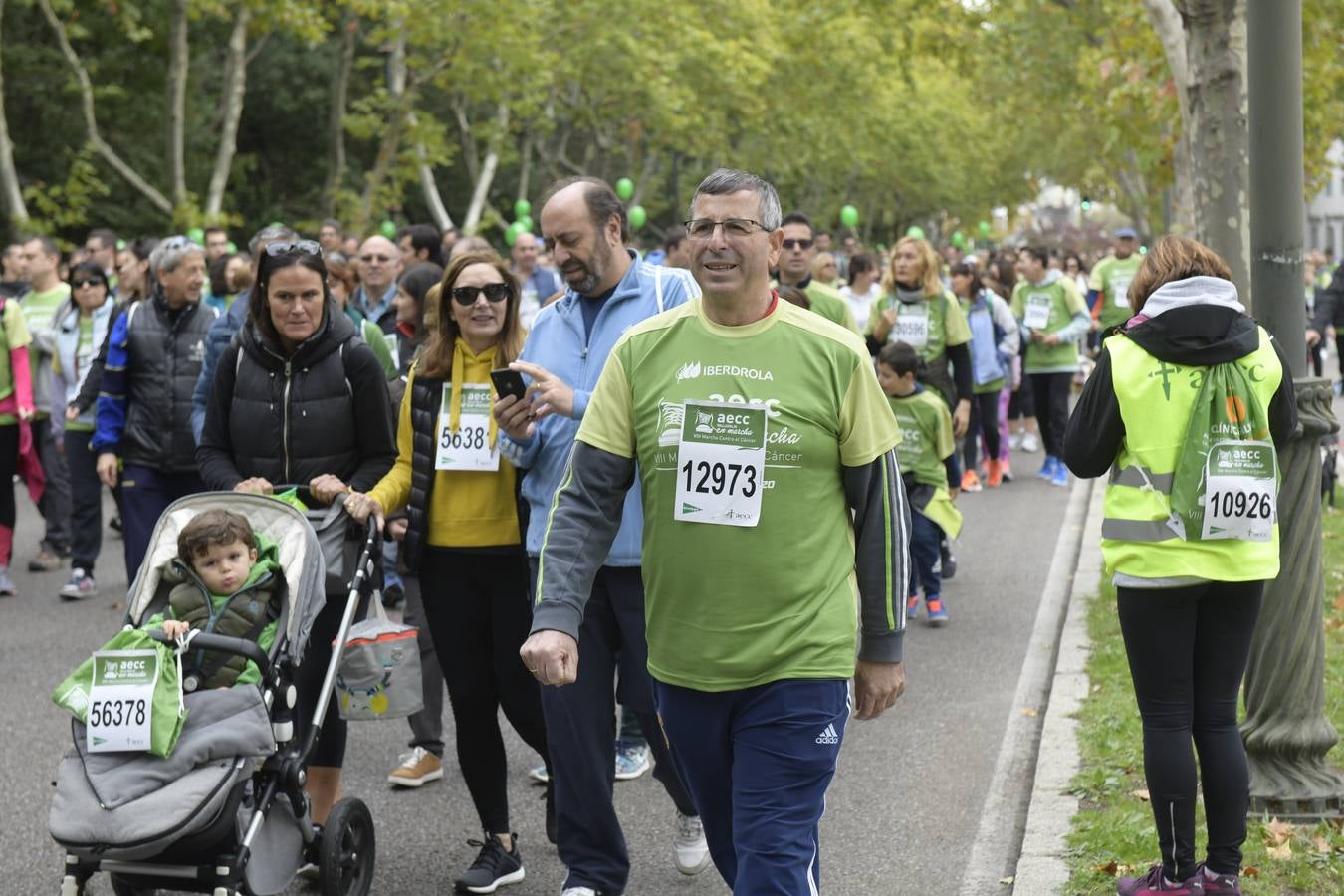 Corredores de la marcha contra el cáncer. 