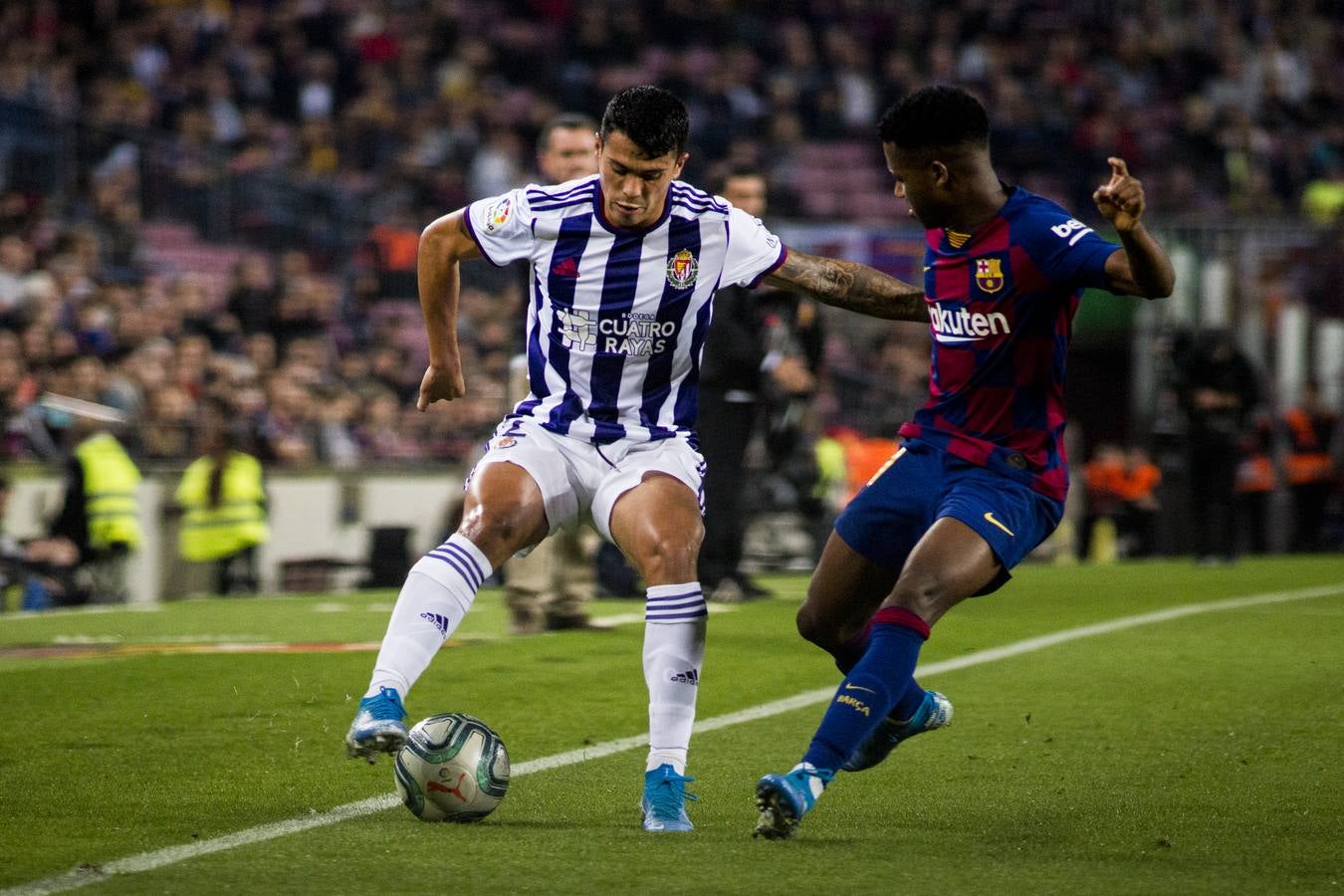 Lenglet adelantó al Barça y Olivas empató, pero Vidal rompió de nuevo el marcador y Messi hizo el tercero de falta directa para sumar el cuarto a pase de Rakitic y dar el quinto a Suárez