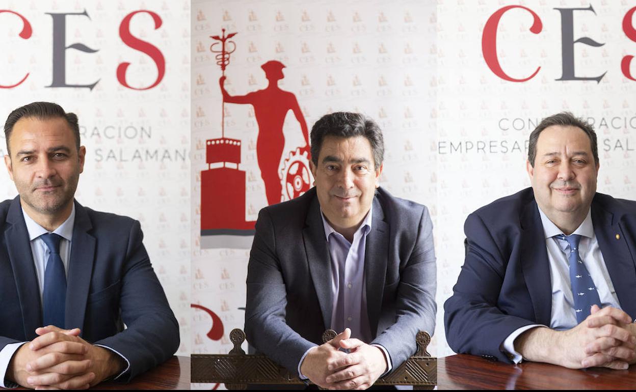 Álvaro Juanes, José Vicente Martín Galeano y Benjamín Crespo. 