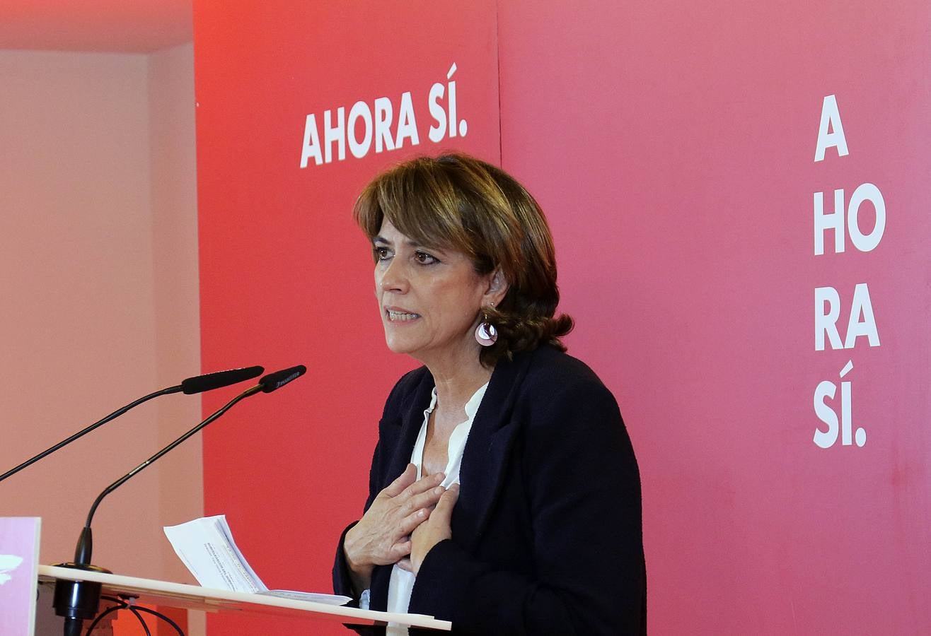 Ha estado acompañada por el secretario general del PSOE de Castilla y León, Luis Tudanca; el cabeza de lista al Congreso, Javier Izquierdo; el cabeza de lista al Senado, Manuel Escarda; y el alcalde de Valladolid, Óscar Puente