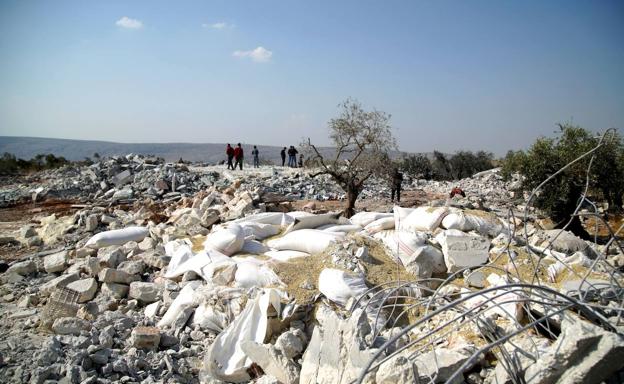 El lugar de la muerte de Abu Bakr al Bagdadi.