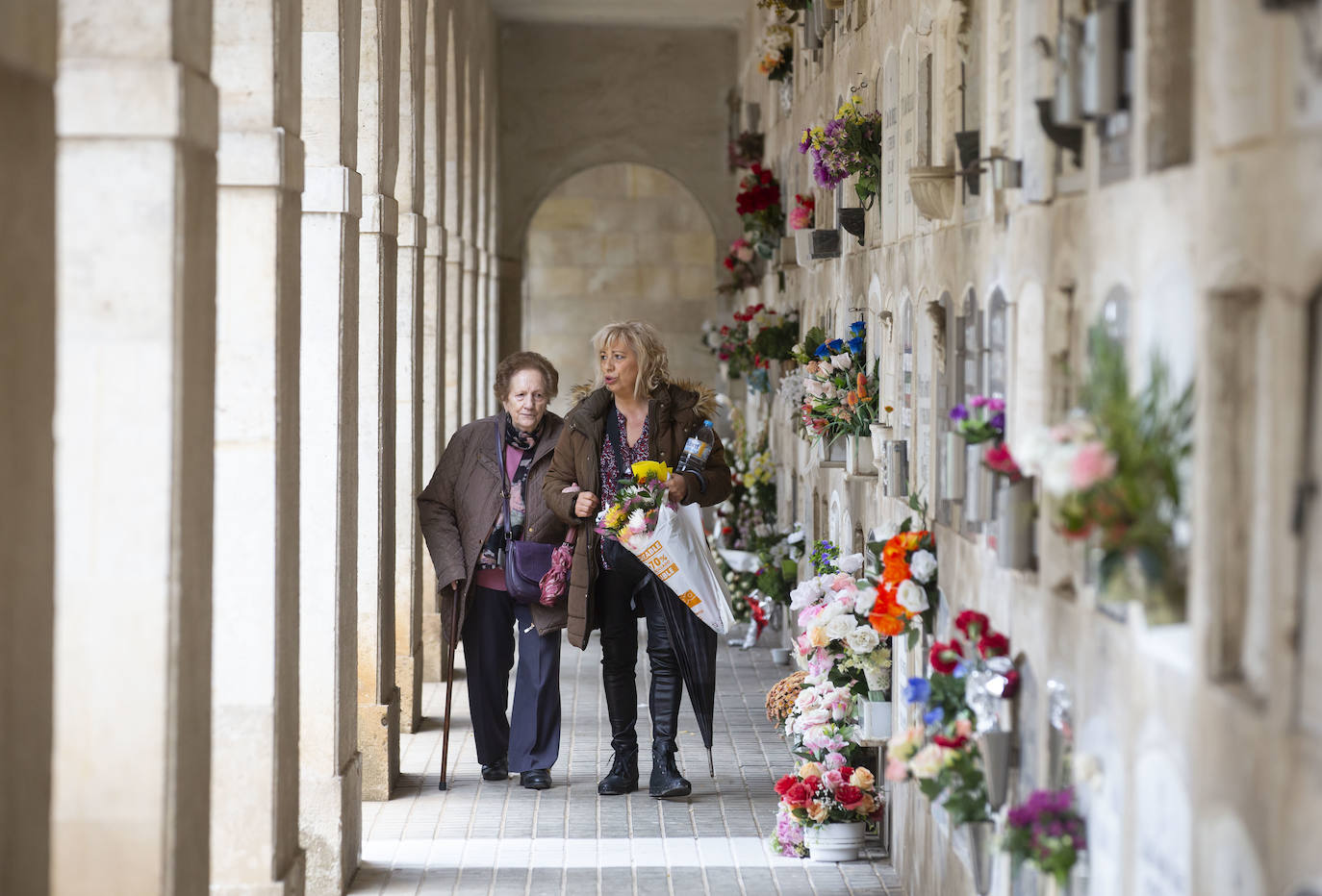 El cementerio del Carmen el Día de Todos los Santos. 