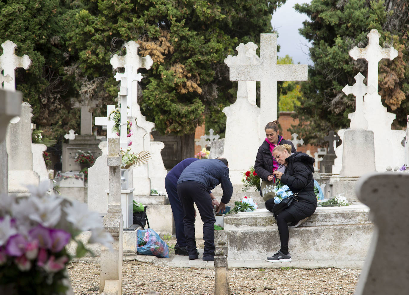 El cementerio del Carmen el Día de Todos los Santos. 