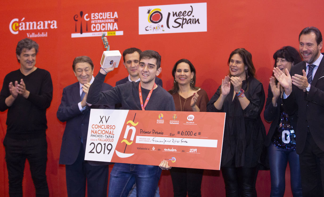 Fotos: Entrega de premios del Concurso Nacional de Pinchos y Tapas y la tercera del Campeonato Mundial de Tapas Ciudad de Valladolid
