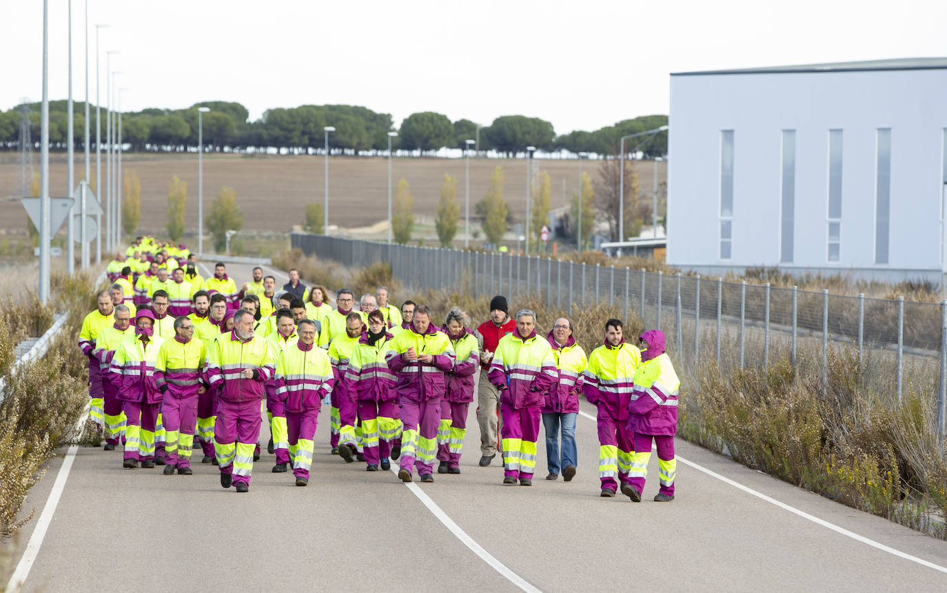 Protesta de los trabajadores de Renfe. 