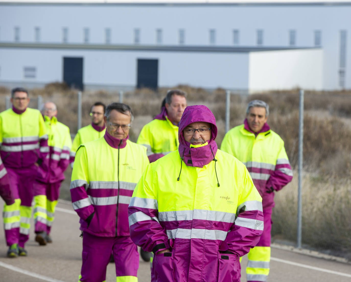 Protesta de los trabajadores de Renfe. 