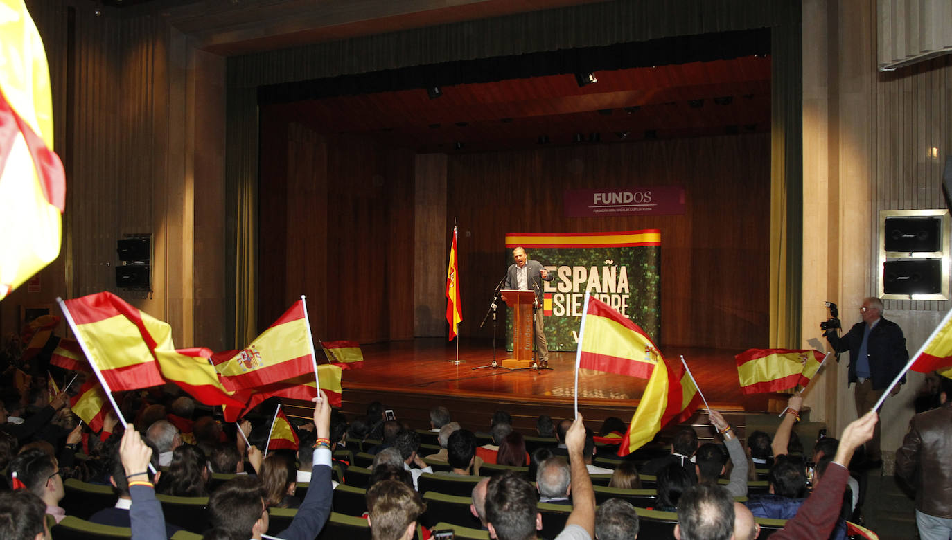 Ortega Smith cierra la campaña de Vox en Palencia.