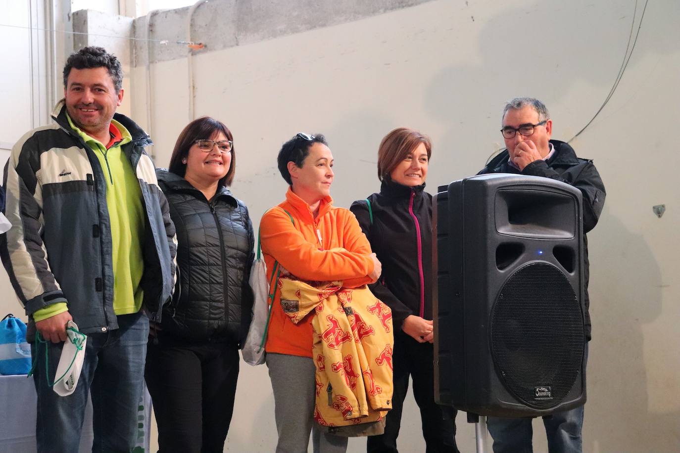 Asistentes a la Marcha contra el Cáncer. 