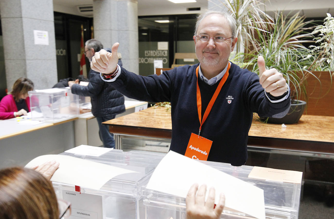 Así votan los candidatos de Palencia.