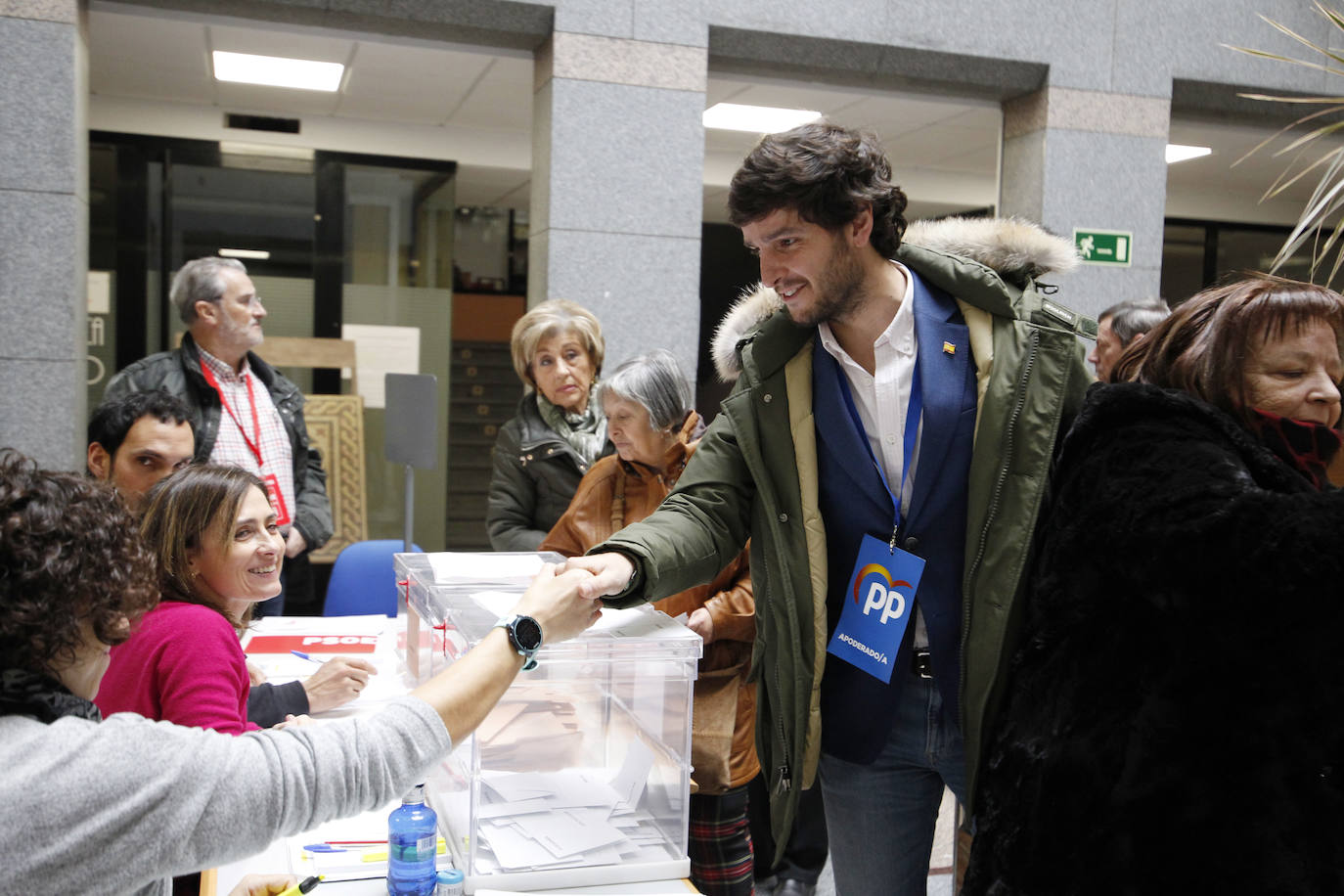 Así votan los candidatos de Palencia.