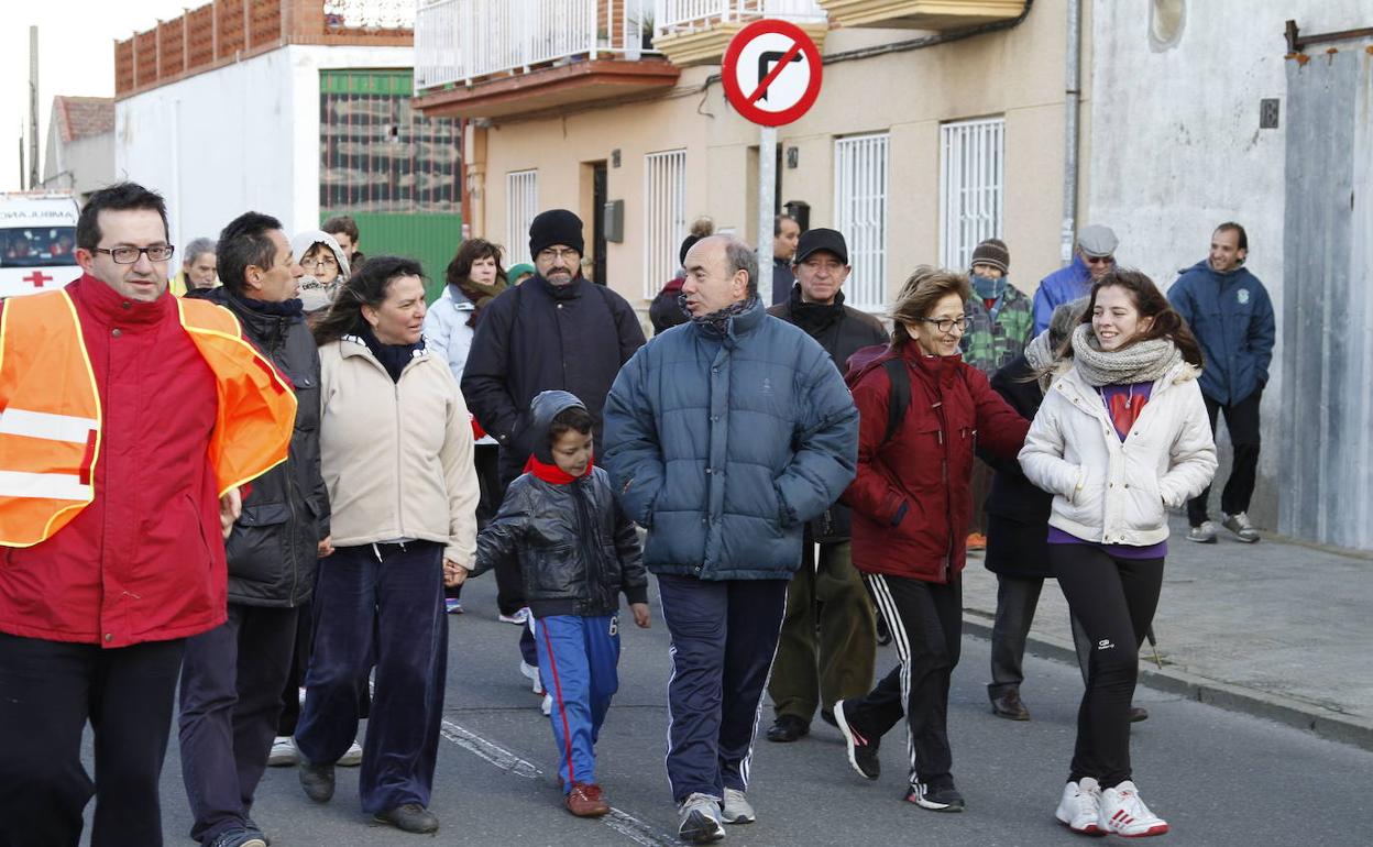 Una de las muchas marchas solidarias que se organizan en Salamanca