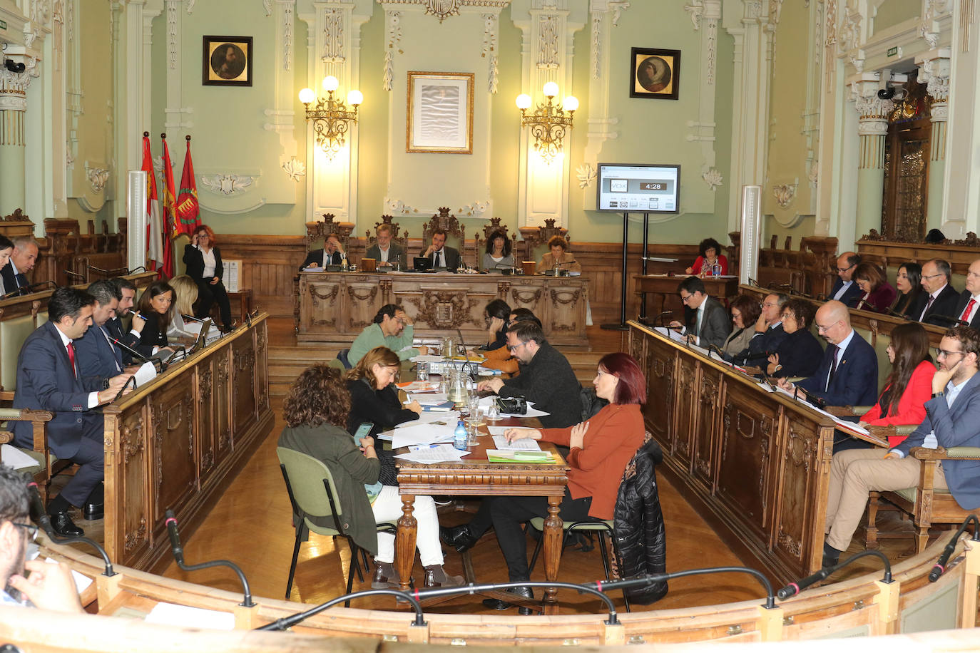 Pleno ordinario del mes de noviembre en el Ayuntamiento de Valladolid.