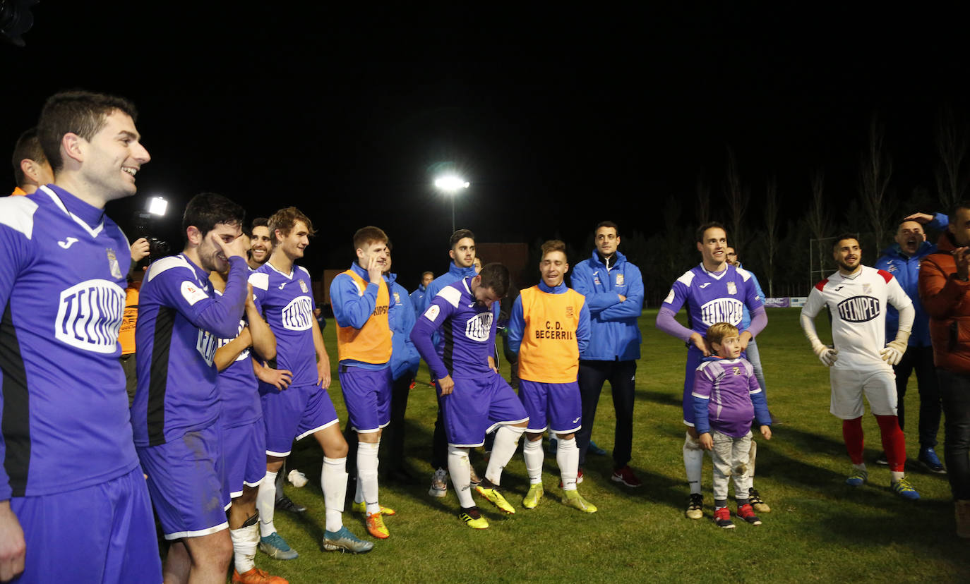 Becerril vive un sueño en la copa del rey de fútbol.